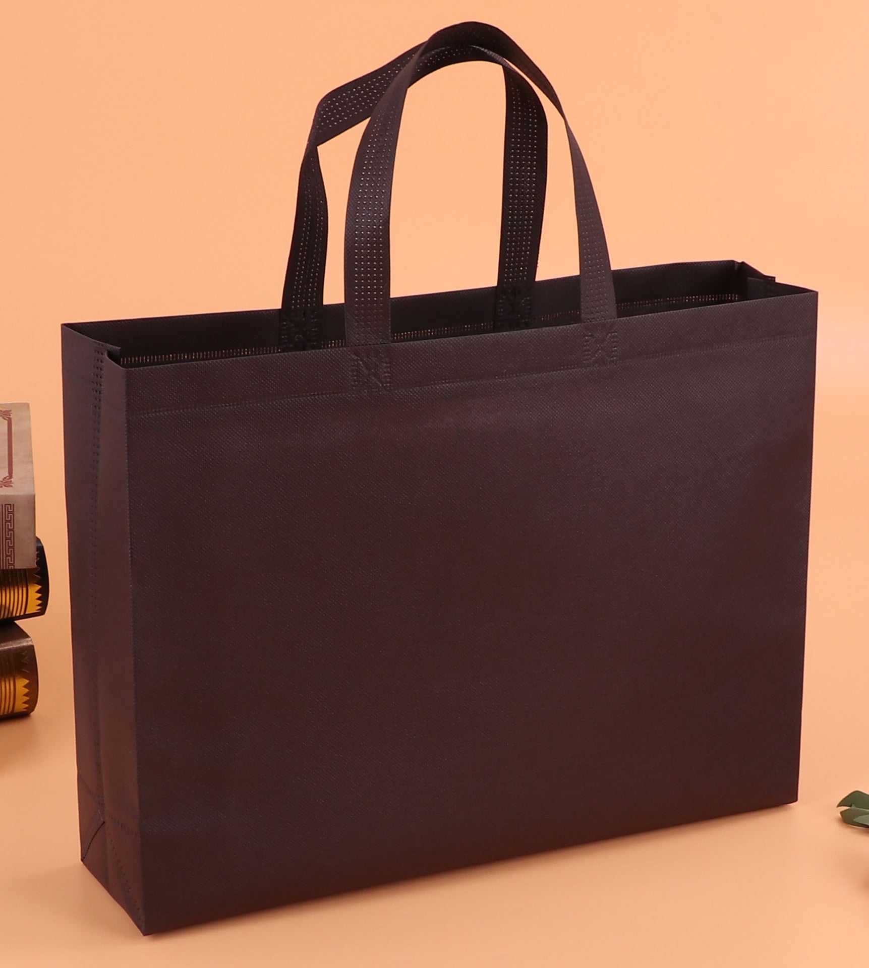 A Non-woven bag custom spot blank thickened takeaway packing bag shoe shopping tote bag packaging bag wholesale MOQ: 200PIECE - Mixbatch