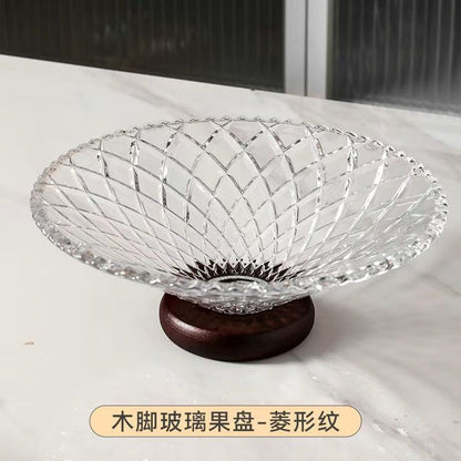 P glass fruit plate