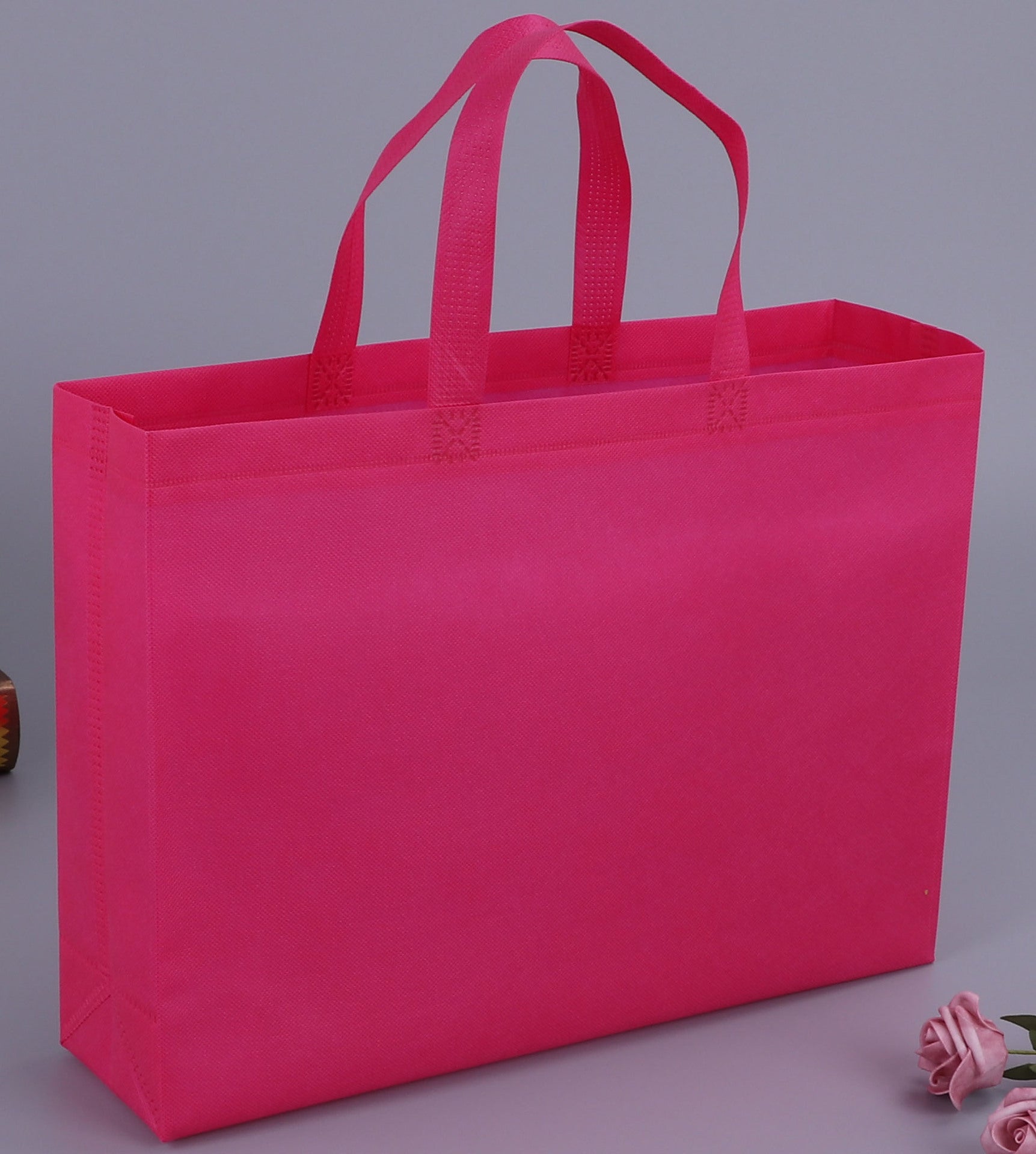A Non-woven bag custom spot blank thickened takeaway packing bag shoe shopping tote bag packaging bag wholesale MOQ: 200PIECE - Mixbatch