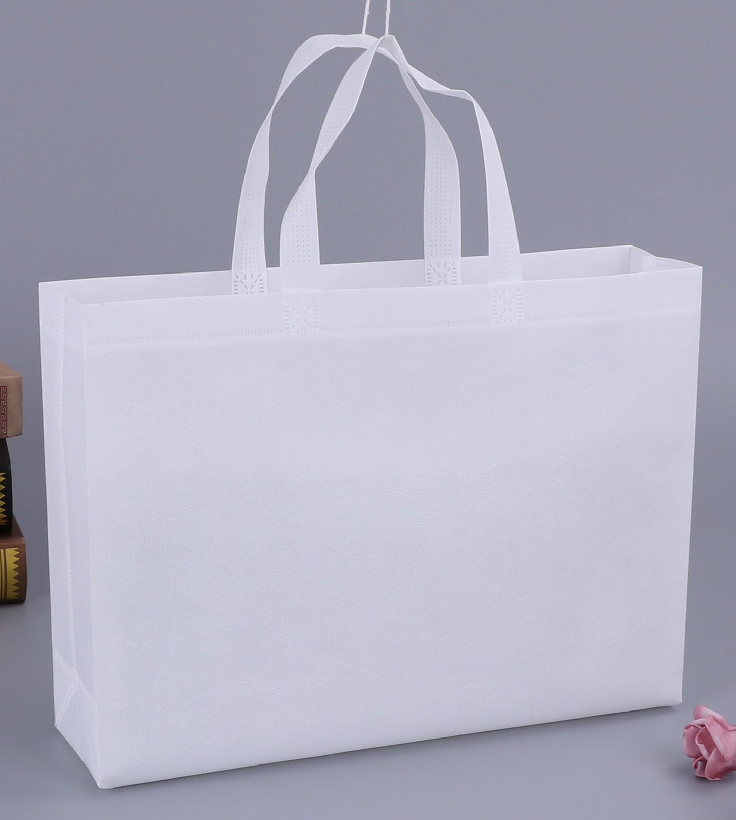 A Non-woven bag custom spot blank thickened takeaway packing bag shoe shopping tote bag packaging bag wholesale MOQ: 200PIECE - Mixbatch
