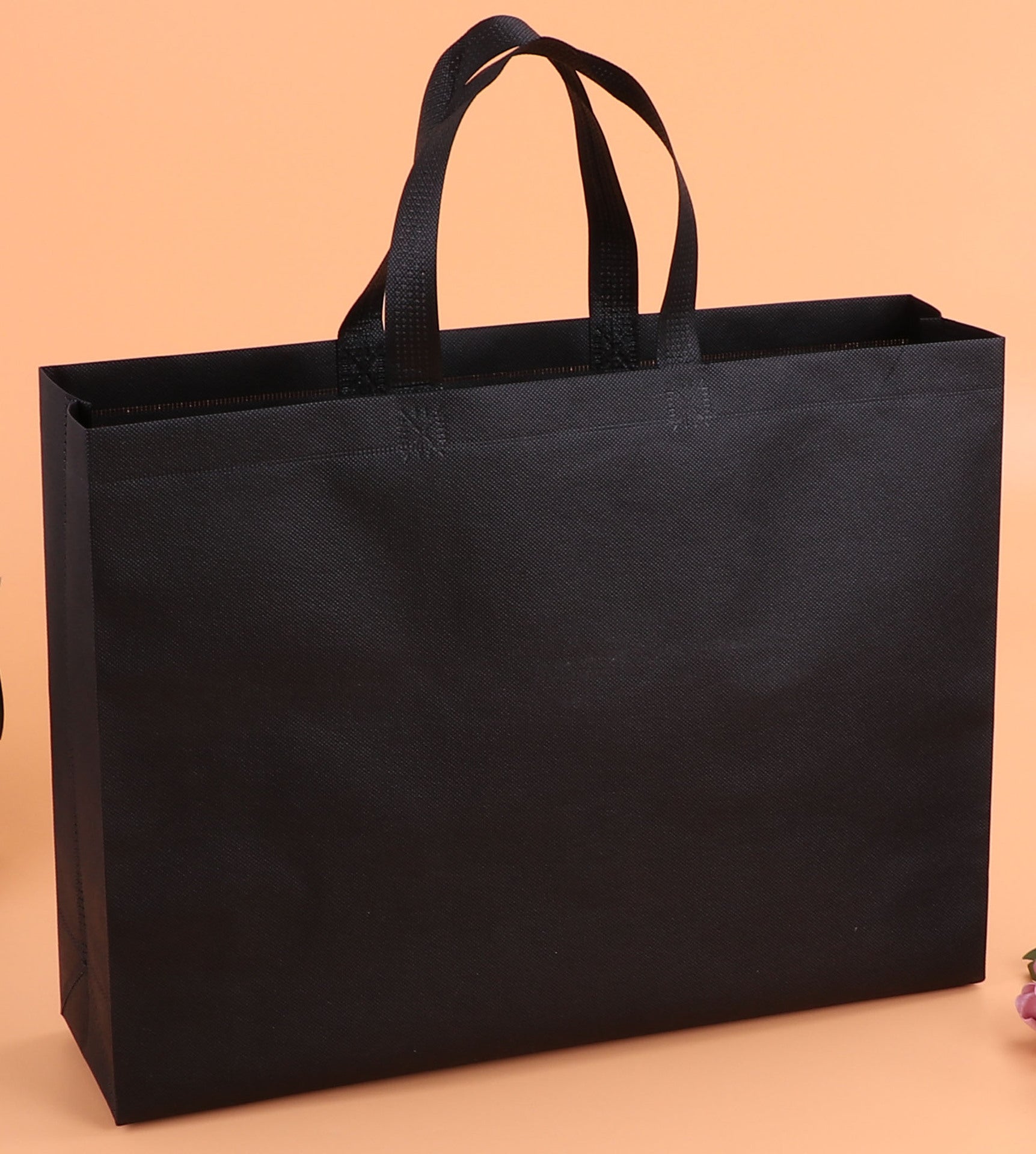 A Non-woven bag custom spot blank thickened takeaway packing bag shoe shopping tote bag packaging bag wholesale MOQ: 200PIECE - Mixbatch
