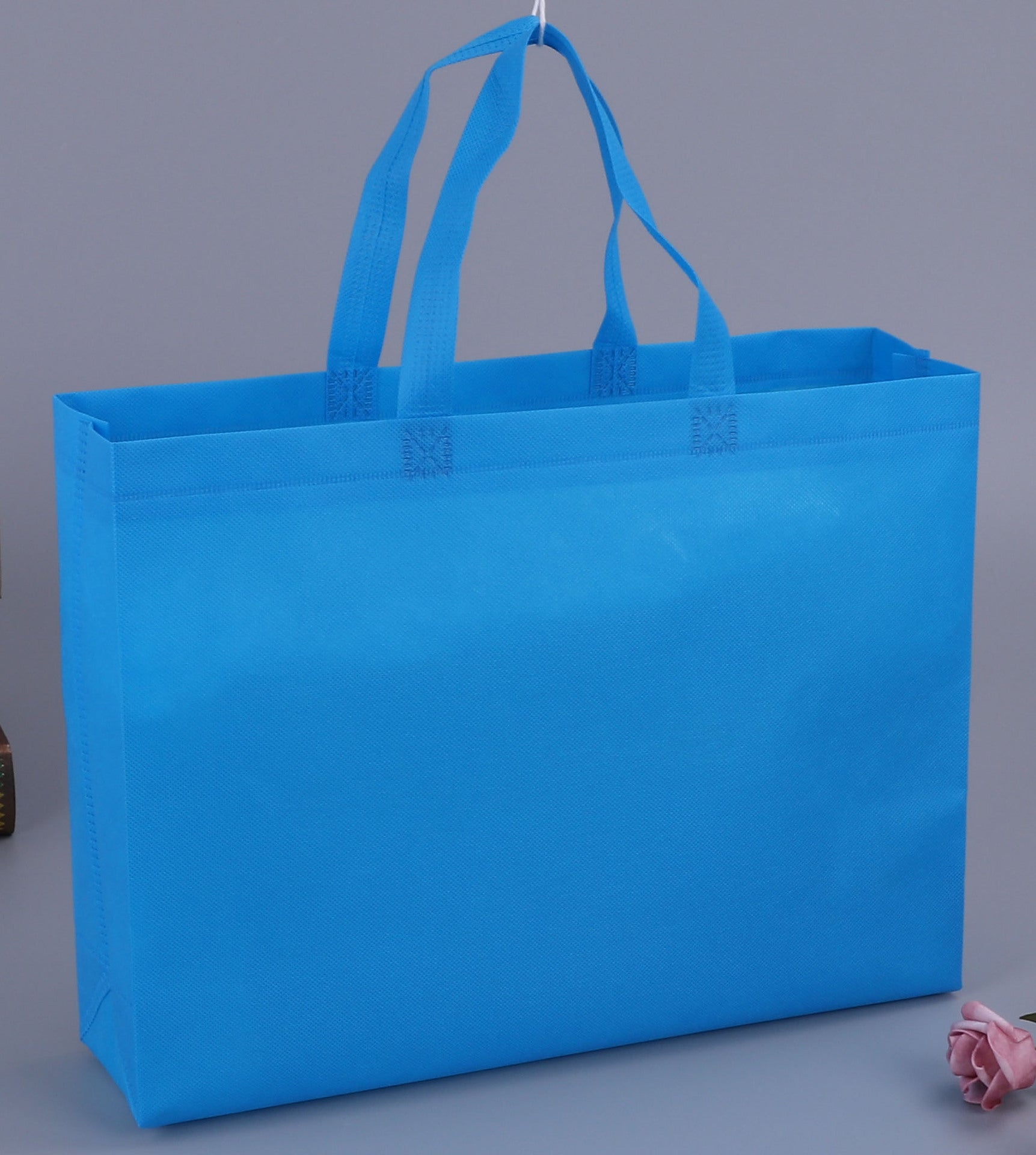 A Non-woven bag custom spot blank thickened takeaway packing bag shoe shopping tote bag packaging bag wholesale MOQ: 200PIECE - Mixbatch