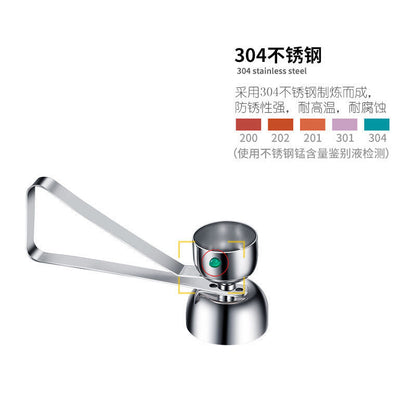 (VIDEO) 304 stainless steel egg opener, egg slicer, double headed sticky rice egg opener, single beater, broken eggshell steamer - Mixbatch