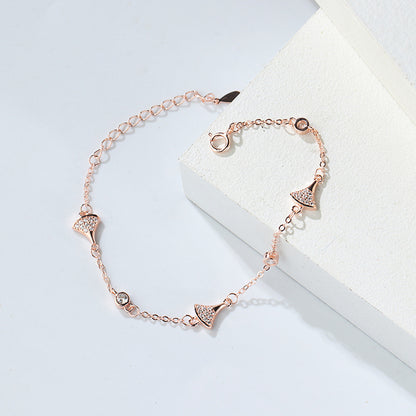 A S925 Sterling Silver Fan Bracelet