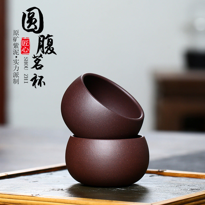 A original mineral purple clay fully handmade purple sand tea cup