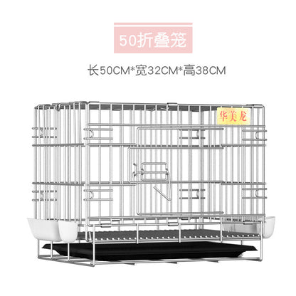 Breeding cage Household portable rainproof galvanized double-layer bird cage breeding cage matching cage - Mixbatch