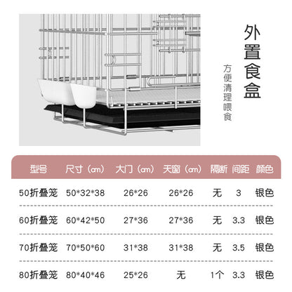 Breeding cage Household portable rainproof galvanized double-layer bird cage breeding cage matching cage - Mixbatch