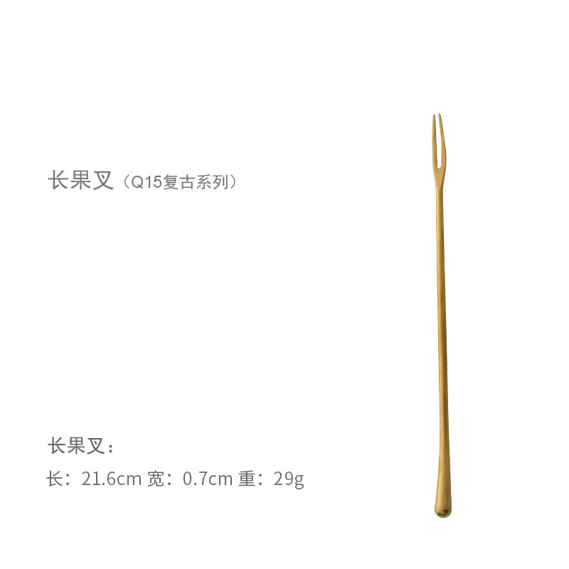 A stainless steel cutlery