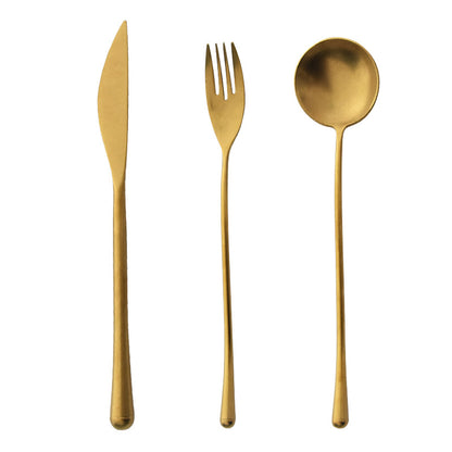 A stainless steel cutlery
