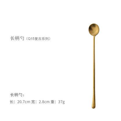 A stainless steel cutlery