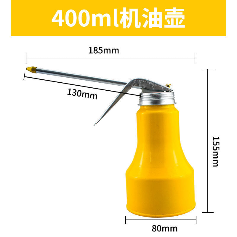 High pressure machine oil gun, household drip pot, manual refueling pot, oil pot, long mouthed transparent gear oiler, machine oil pot - Mixbatch