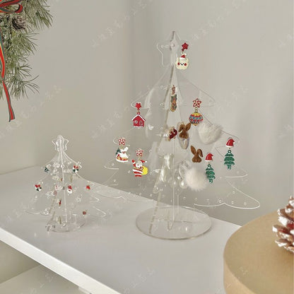 P Christmas tree acrylic jewelry storage