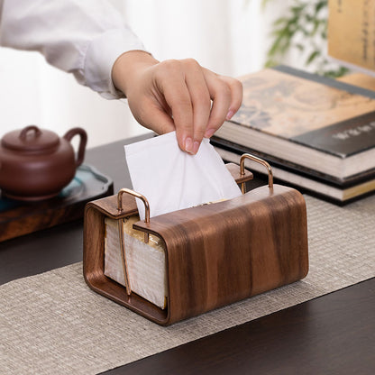 P Solid wood tissue box