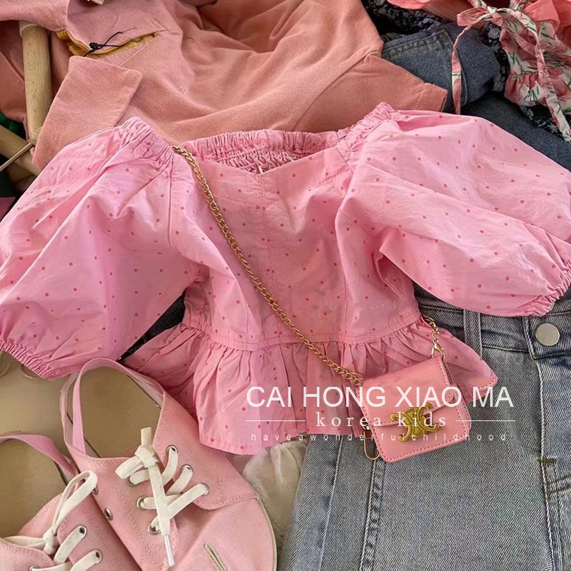 A girl suit summer two-piece fashion foreign domineering fried street Internet celebrity grade casual denim loose Korean version