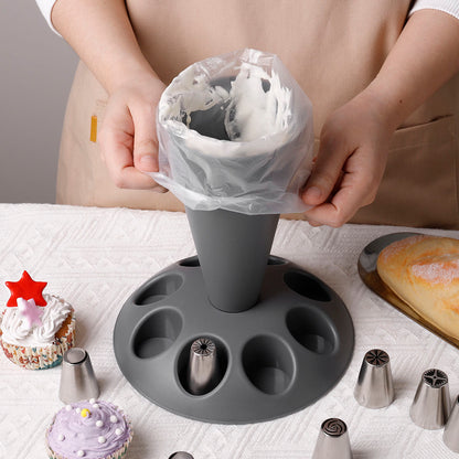 P piping bag piping nozzle storage rack
