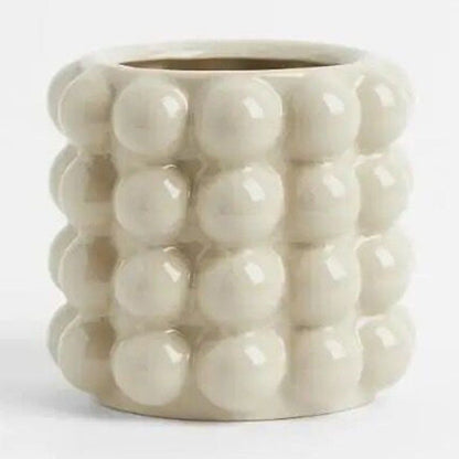 P ceramic flower pot ornament