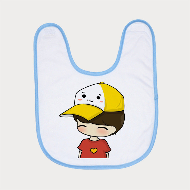 A Wholesale Bestsub saliva towel baby napkin rice towel mouth print DIY heat transfer logo polyester foreign tradeA moq:50 piece - Mixbatch