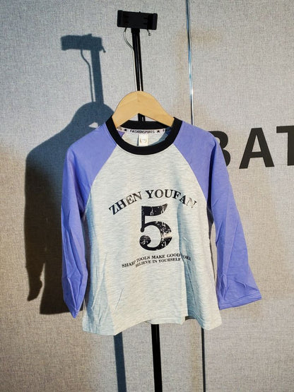 B2-m8 100% COTTON Children's  spring and autumn clothes long-sleeved pure cotton  top - Mixbatch