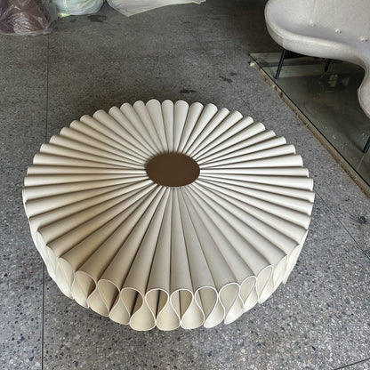 P cortical pleated coffee table ( pu )