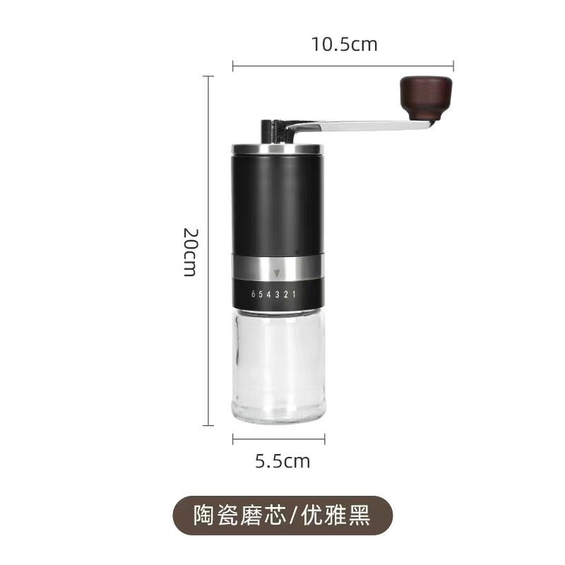 【Stainless steel grinding core】Six Adjustable Coffee Grinder, Hand Crank Coffee Grinder, Italian Home Users - Mixbatch