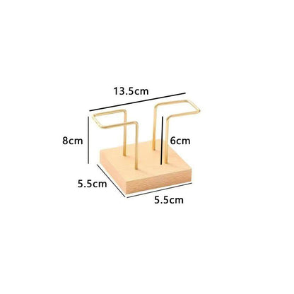 P stainless steel walnut tissue holder