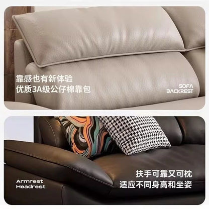 意式轻奢帆船直排现代极简约真皮懒人整套 - Mixbatch