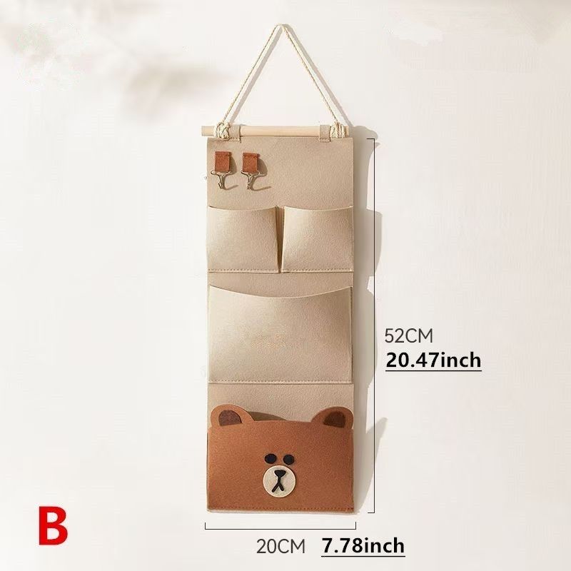 P felt storage hanging bag