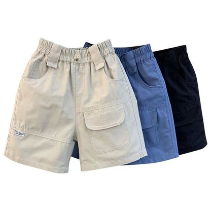 P boys loose cotton overalls