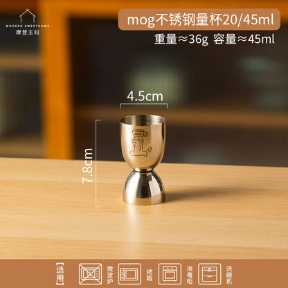 P Stainless steel wine measuring container