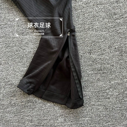 P Inter Milan Black Training Football Pants Running Casual Sports Pants Embroidered Pants Pocket Zipper