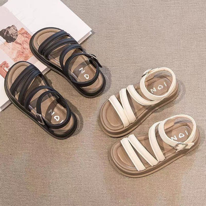 P children's girls sandals students cute versatile foreign style open-toed temperament summer new fashion Korean version of princess sandals