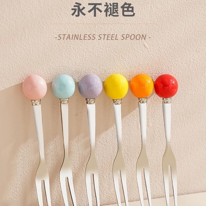 P stainless steel fruit fork