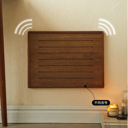 P solid wood walnut meter box decorative picture