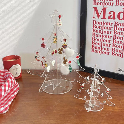 P Christmas tree acrylic jewelry storage