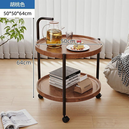 P with wheel coffee table small table retro trolley artificial board