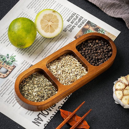 طبق نكهة مصنوع من خشب الأكاسيا، طبق وجبات خفيفة منزلي من الخشب الصلب