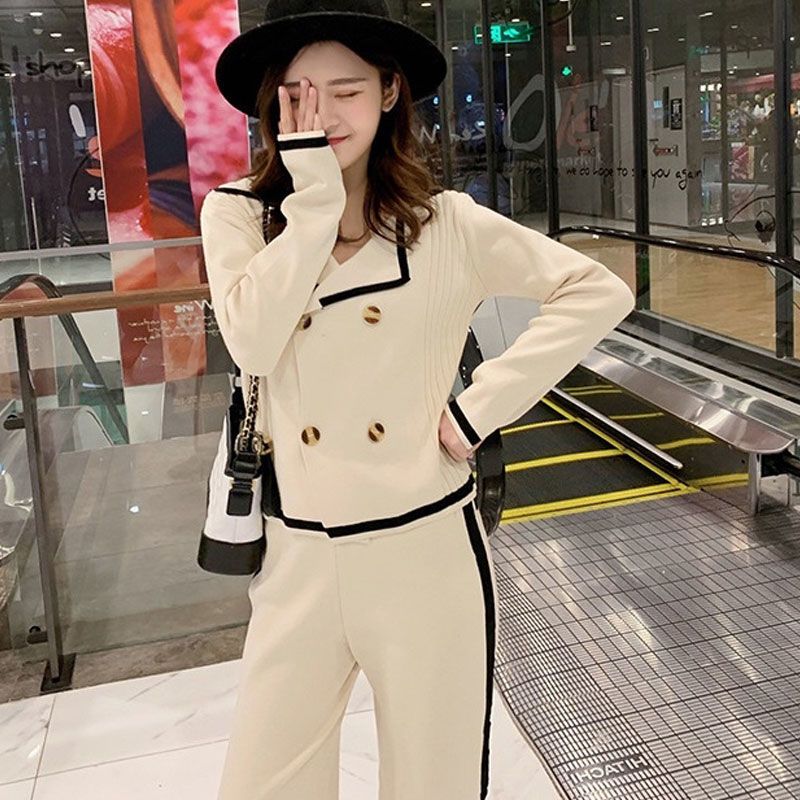 A women's knitted suit