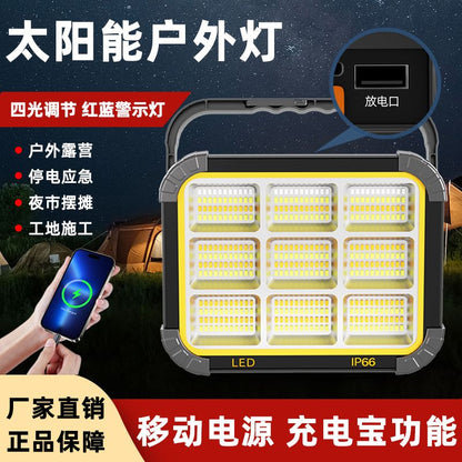 [90,000 Collection] Portable Solar Light Household Outdoor Charging Mobile Lighting Special Outdoor Camping Light Stall Night Market Light - Mixbatch
