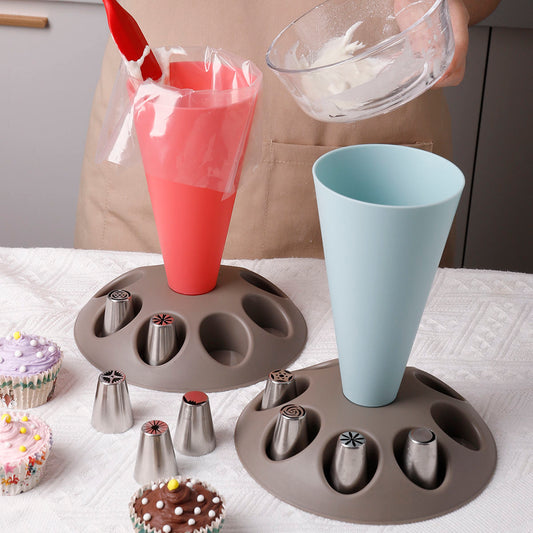 P piping bag piping nozzle storage rack