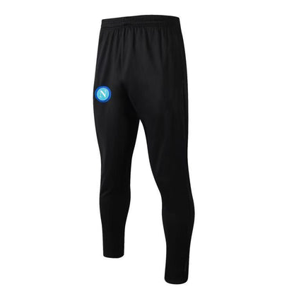 A 2324 semi-La Naples black training sportswear autumn and winter long zipper embroidered football jersey trousers set