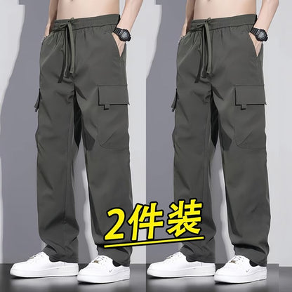 P Loose straight slacks