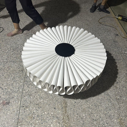 P cortical pleated coffee table ( pu )