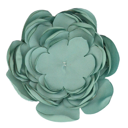 A handmade matte satin hand sewn 9 layers baked edge flower DIY hair accessories burned edge head flower accessories - Mixbatch