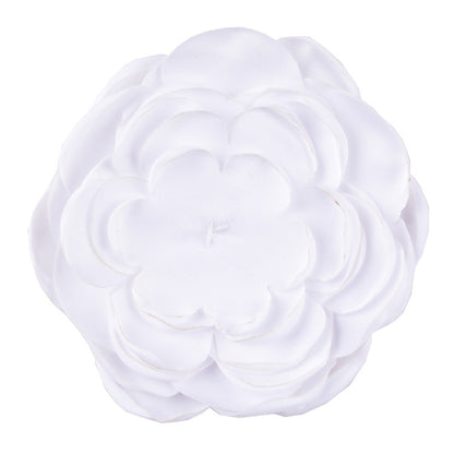 A handmade matte satin hand sewn 9 layers baked edge flower DIY hair accessories burned edge head flower accessories - Mixbatch
