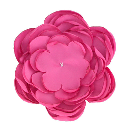 A handmade matte satin hand sewn 9 layers baked edge flower DIY hair accessories burned edge head flower accessories - Mixbatch
