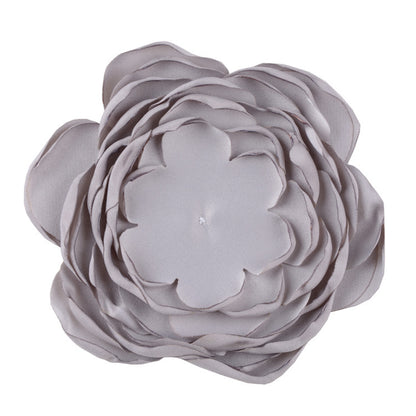 A handmade matte satin hand sewn 9 layers baked edge flower DIY hair accessories burned edge head flower accessories - Mixbatch