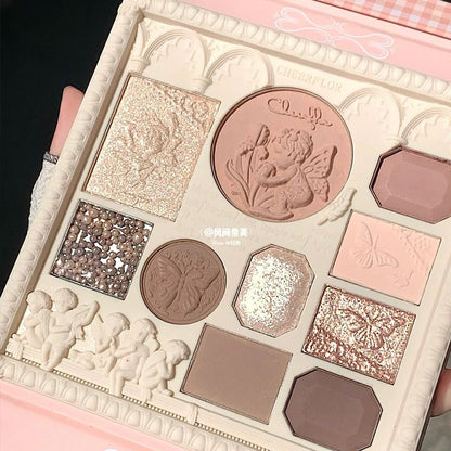 P eyeshadow blush high-gloss trimming integrated disc