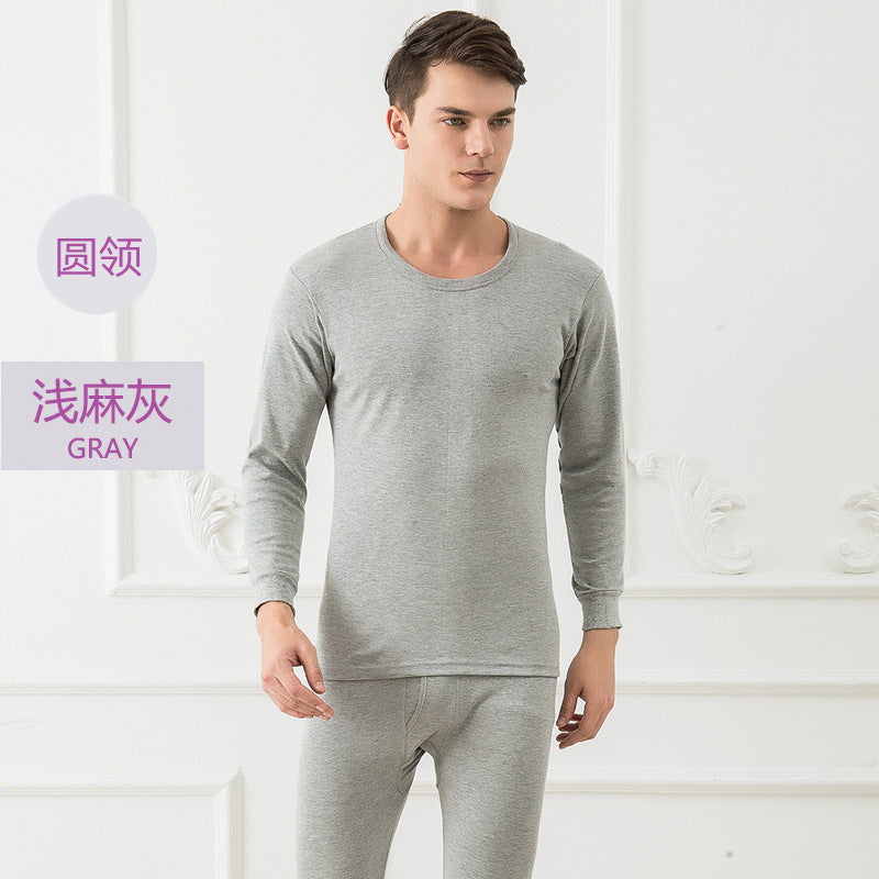 A winter men's cotton thermal underwear