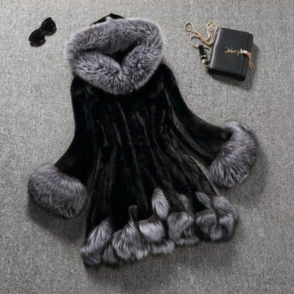 A faux fur coat