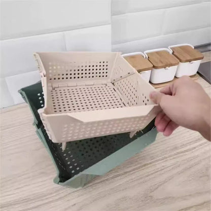P collapsible drain basket